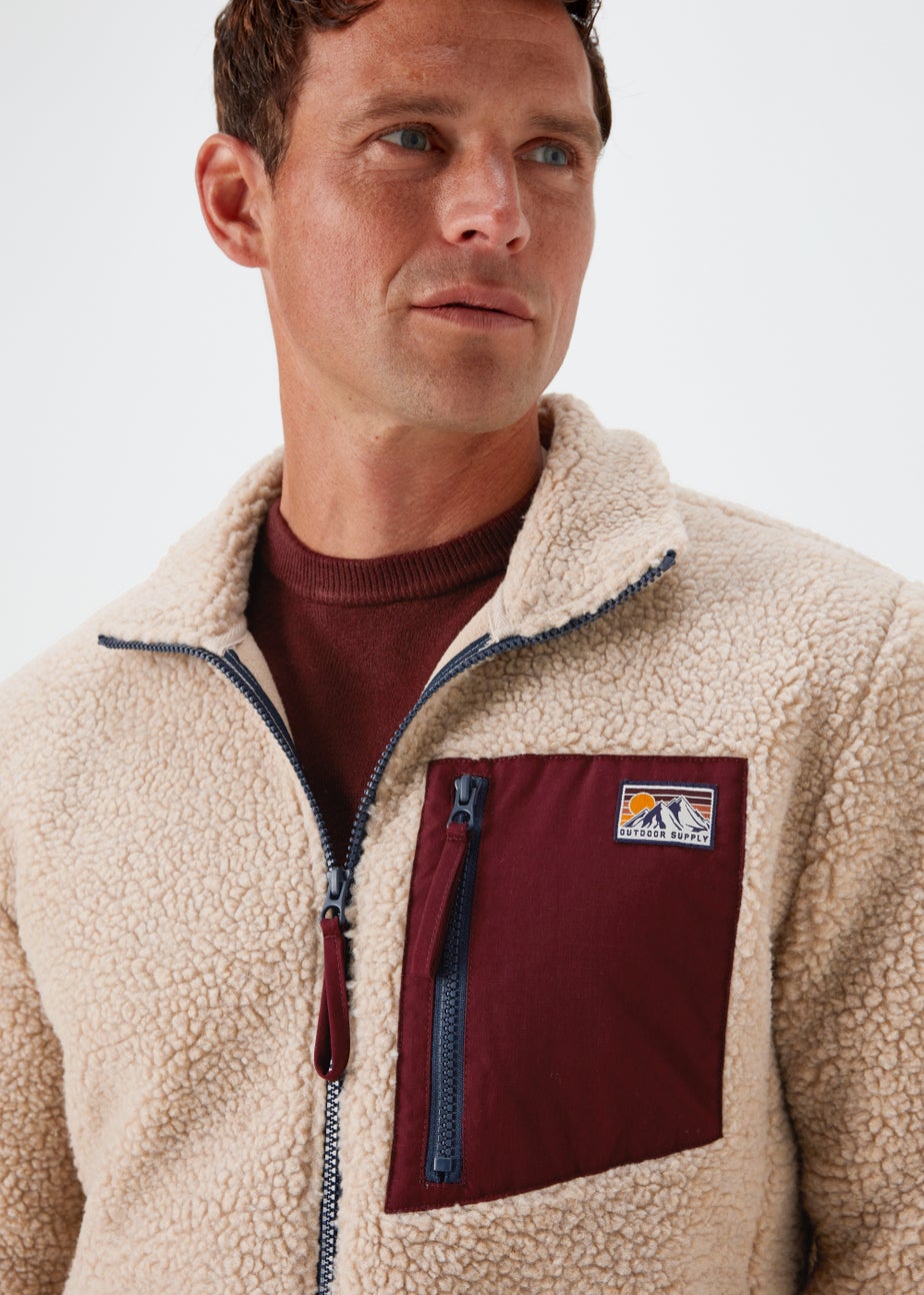 Stone Woven Pocket Fleece