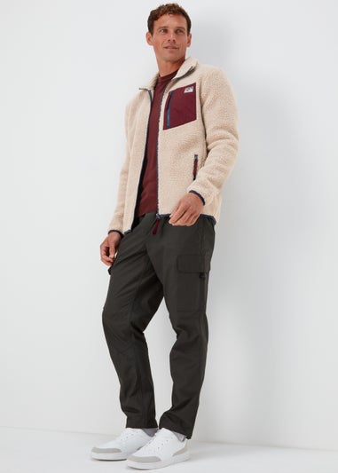 Stone Woven Pocket Fleece