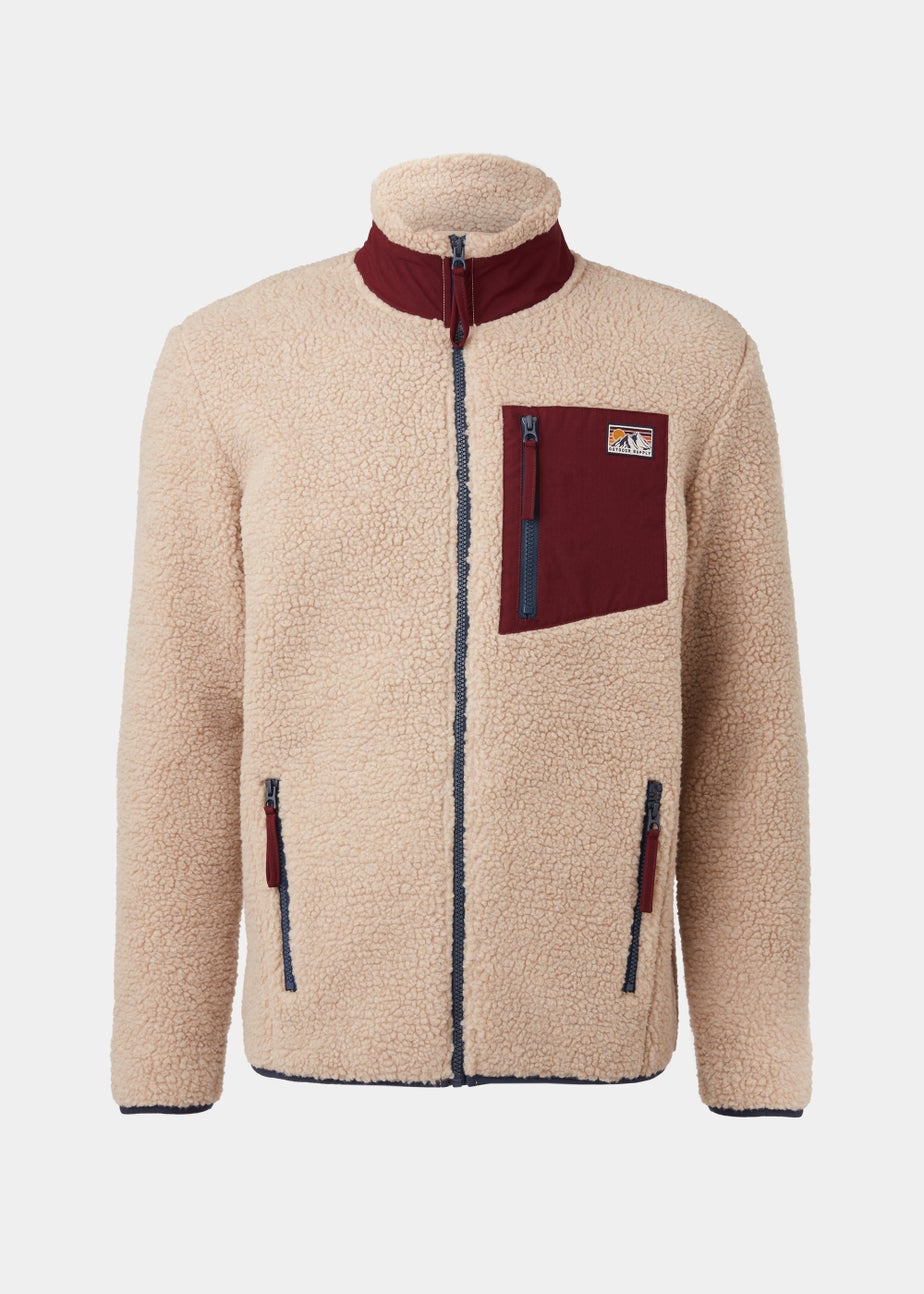 Stone Woven Pocket Fleece