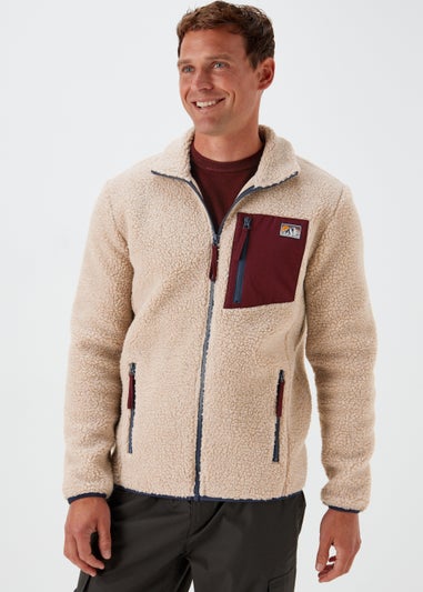 Stone Woven Pocket Fleece