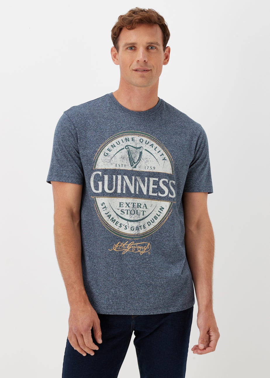 Navy Guinness Print Mocktwist T-Shirt