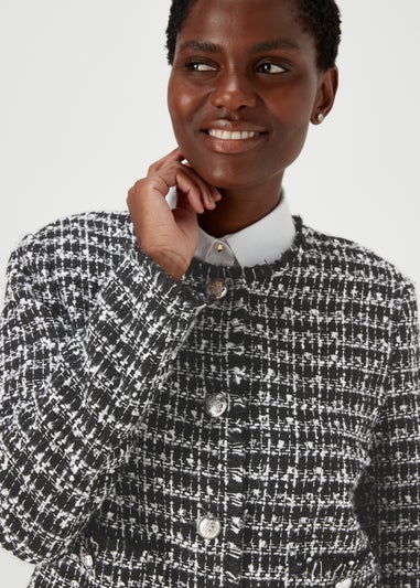 Et Vous Black Short Boucle Blazer