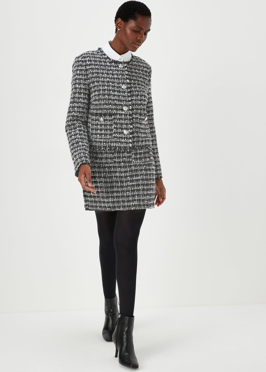 Et Vous Black Short Boucle Blazer