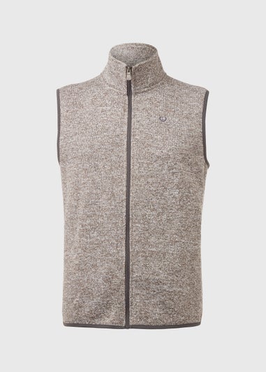 Lincoln Grey Textured Snit Gilet