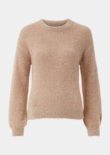 Brown Tinsel Yarn Jumper