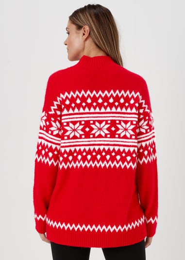 Red Snowflake Jumper