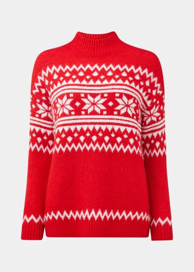 Red Snowflake Jumper
