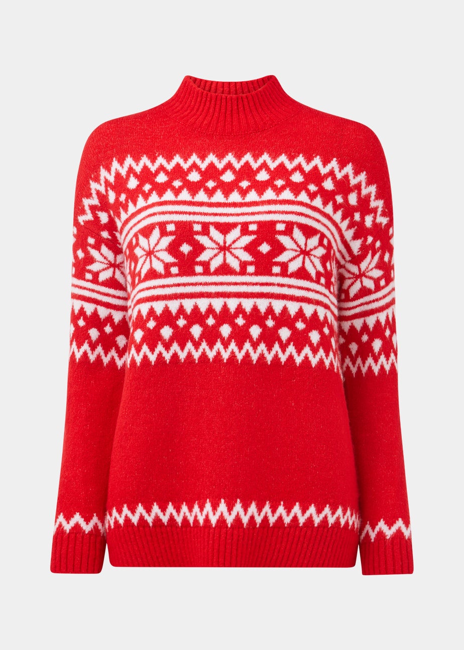 Red Snowflake Jumper