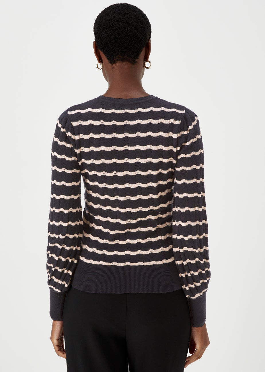 Et Vous Black Pointelle Knit Jumper