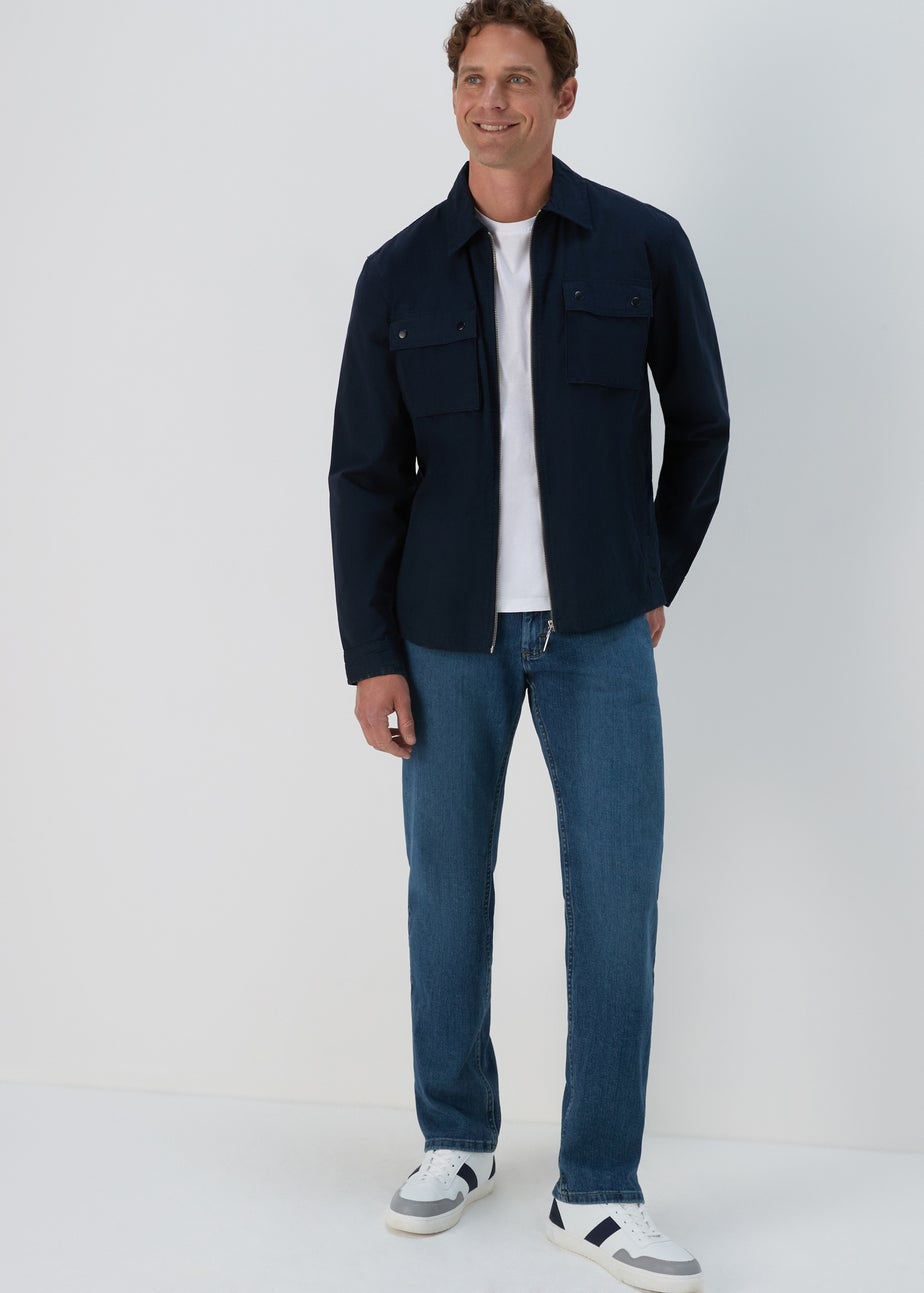 Lee Mid Wash Straight Fit Jeans