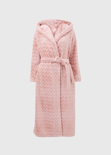 Pink Zigzag Dressing Gown