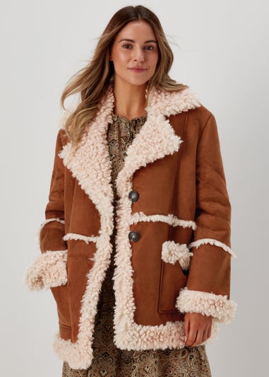 Brown Shearling Coat