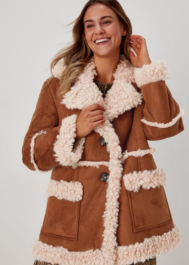 Brown Shearling Coat