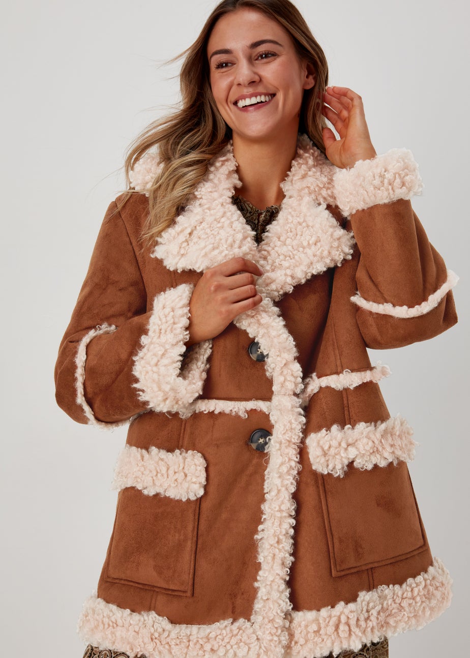 Brown Shearling Coat