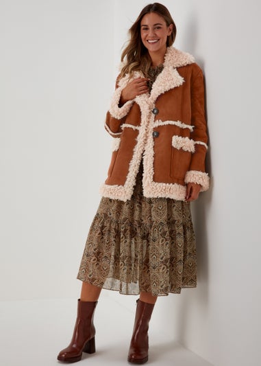 Brown Shearling Coat