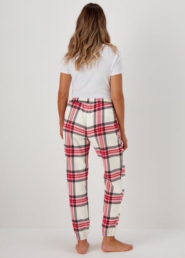 Pink Check Pyjama Bottoms