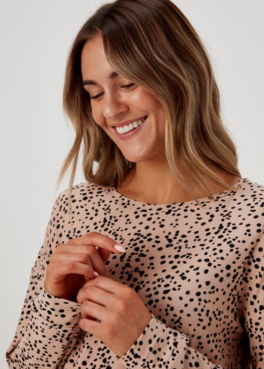 Mink Animal Print Lounge Set