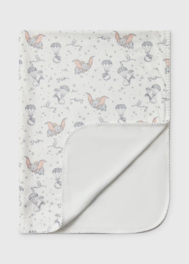 White Disney Dumbo Baby Blanket