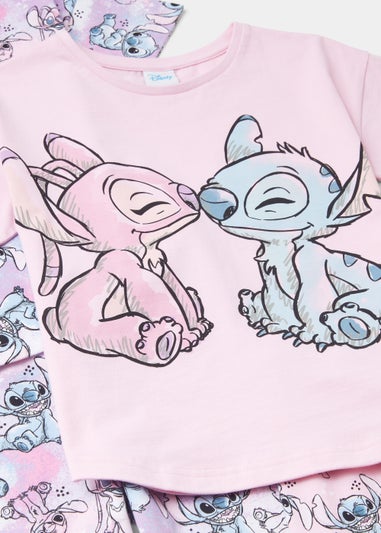 Kids 2 Pack Disney Stitch & Angel Pyjama Sets (18mths-11yrs)