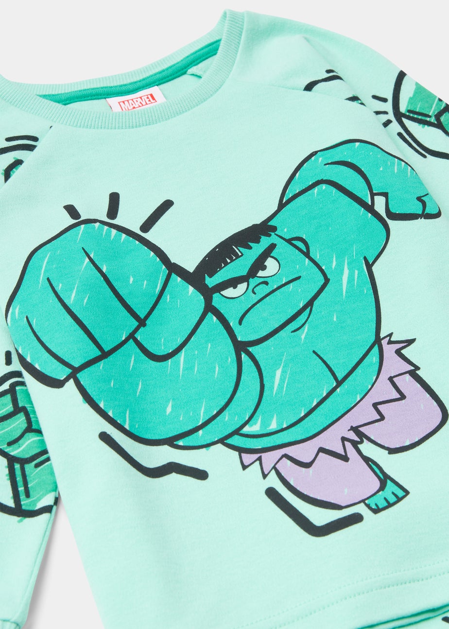 Kids 2 Pack Marvel Spider-Man & The Hulk Pyjama Sets (12mths-6yrs)