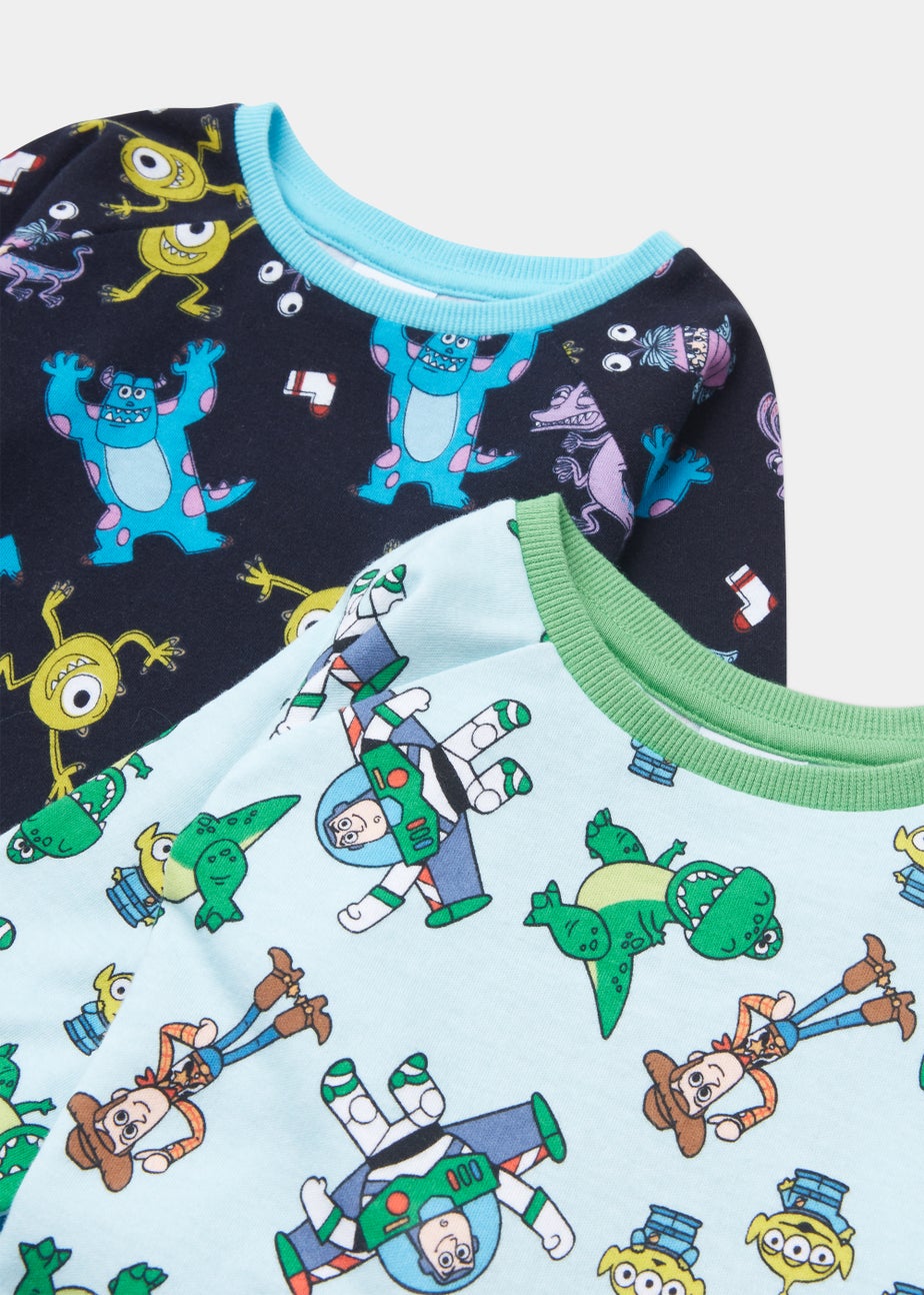Kids 2 Pack Toy Story & Monsters Inc Pyjama Sets (9mths-7yrs)