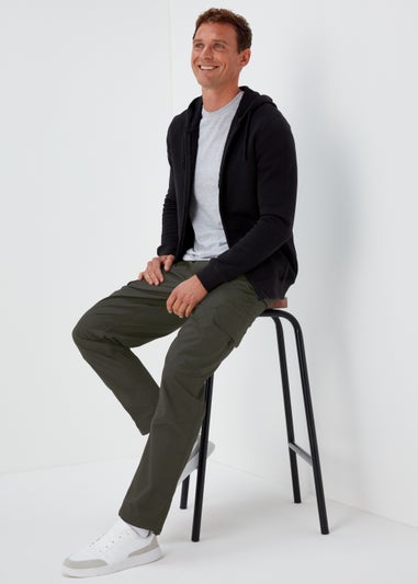Khaki Ripstop Cargo Trousers