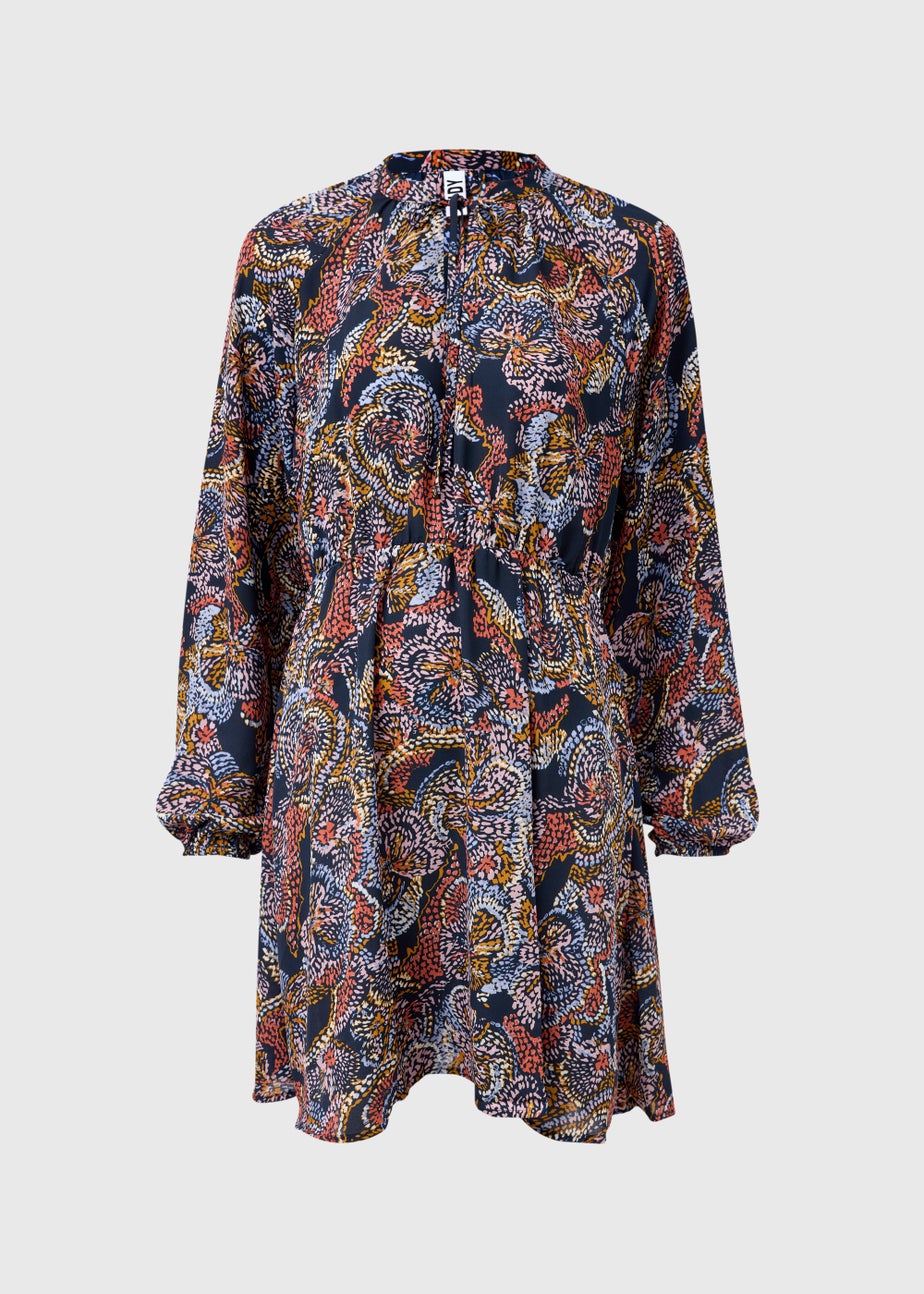 JDY Cana Multicoloured Print Long Sleeve Mini Dress
