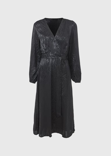 JDY Diffi Black Long Sleeve Shirt Dress