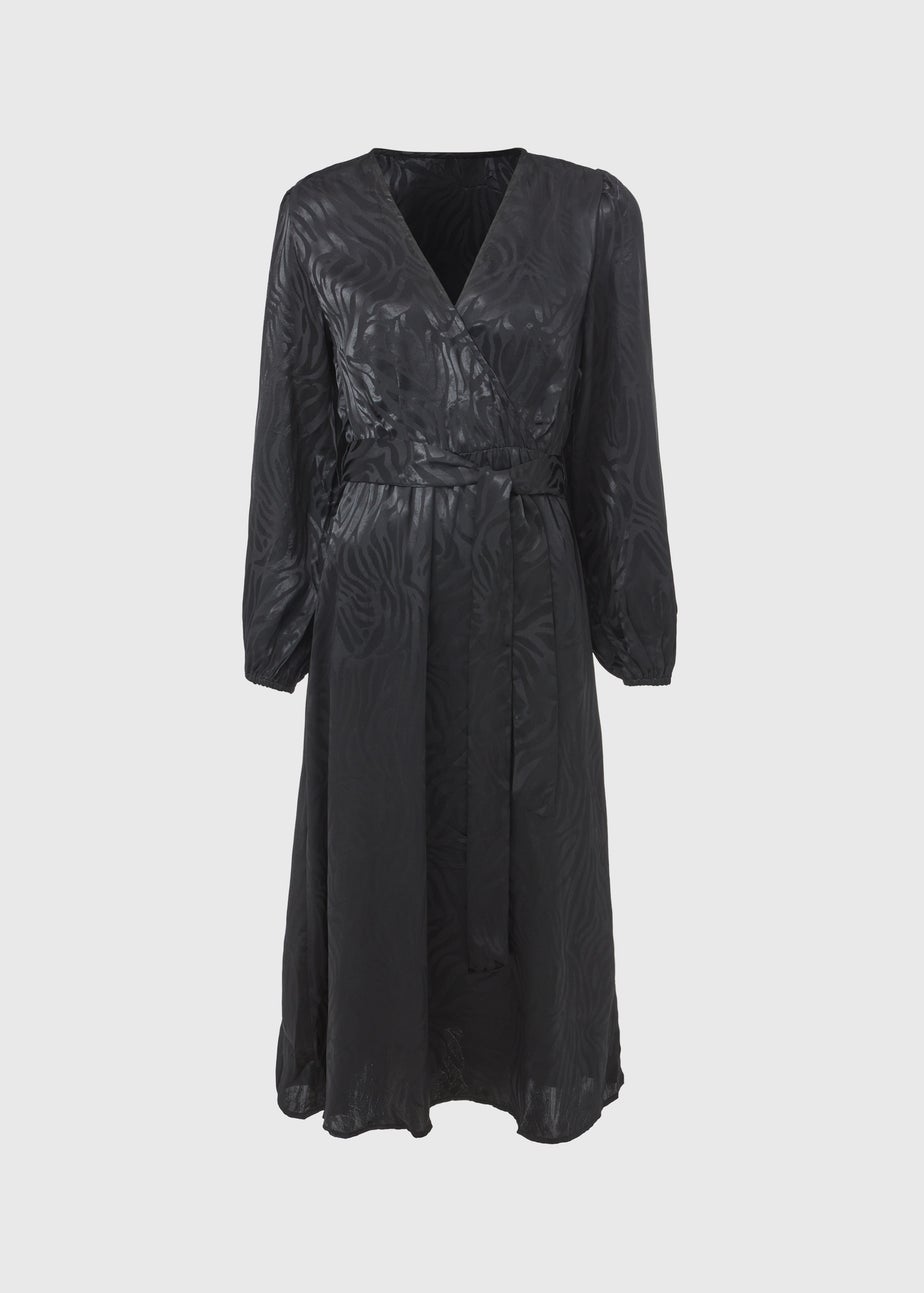 JDY Diffi Black Long Sleeve Shirt Dress