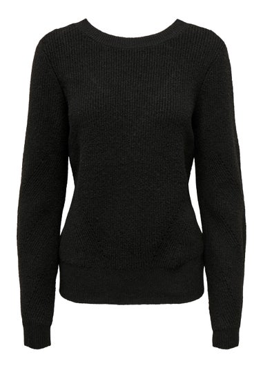 JDY Mary Black Lace Long Sleeve Jumper