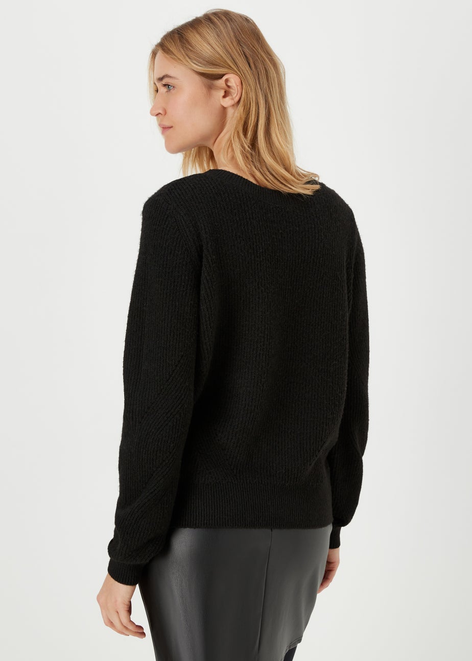 JDY Mary Black Lace Long Sleeve Jumper