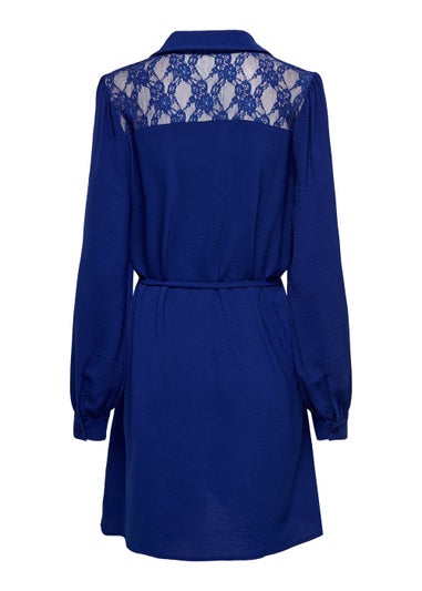 JDY Lion Blue Lace Mini Dress