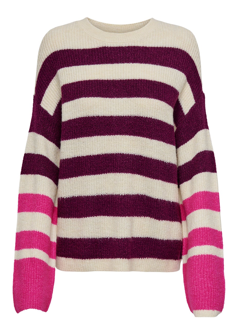 JDY Drea Multicoloured Stripe Knitted Jumper