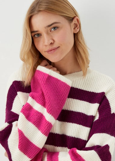 JDY Drea Multicoloured Stripe Knitted Jumper