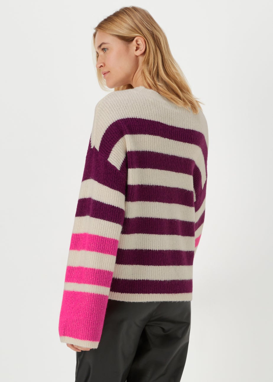 JDY Drea Multicoloured Stripe Knitted Jumper