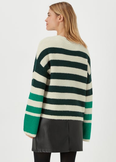 JDY Drea Green Knitted Jumper