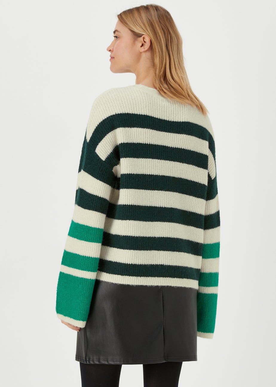 JDY Drea Green Knitted Jumper