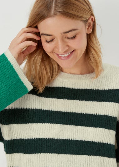 JDY Drea Green Knitted Jumper