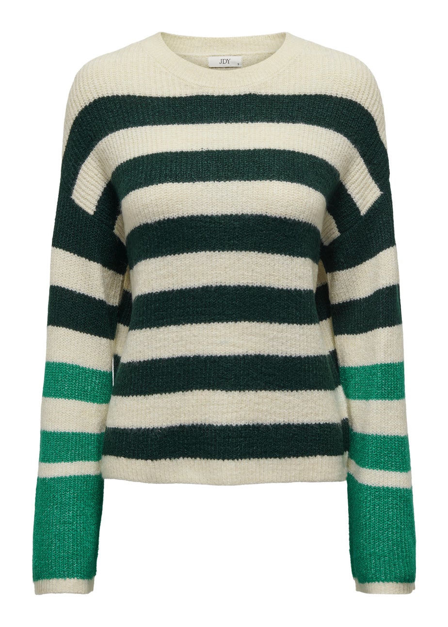 JDY Drea Green Knitted Jumper