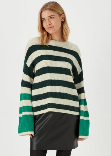 JDY Drea Green Knitted Jumper
