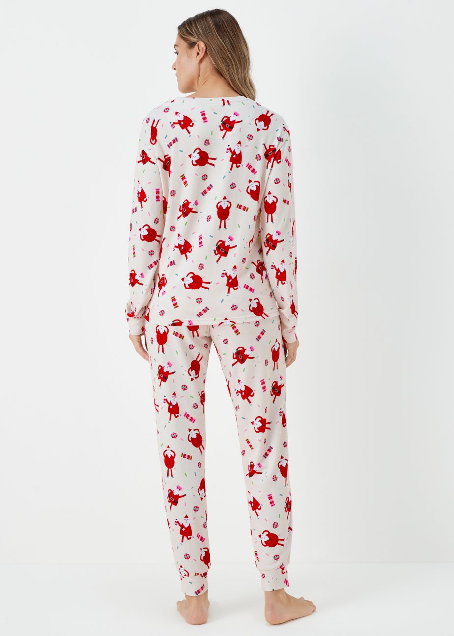 Red Dancing Santa Christmas Pyjama Set