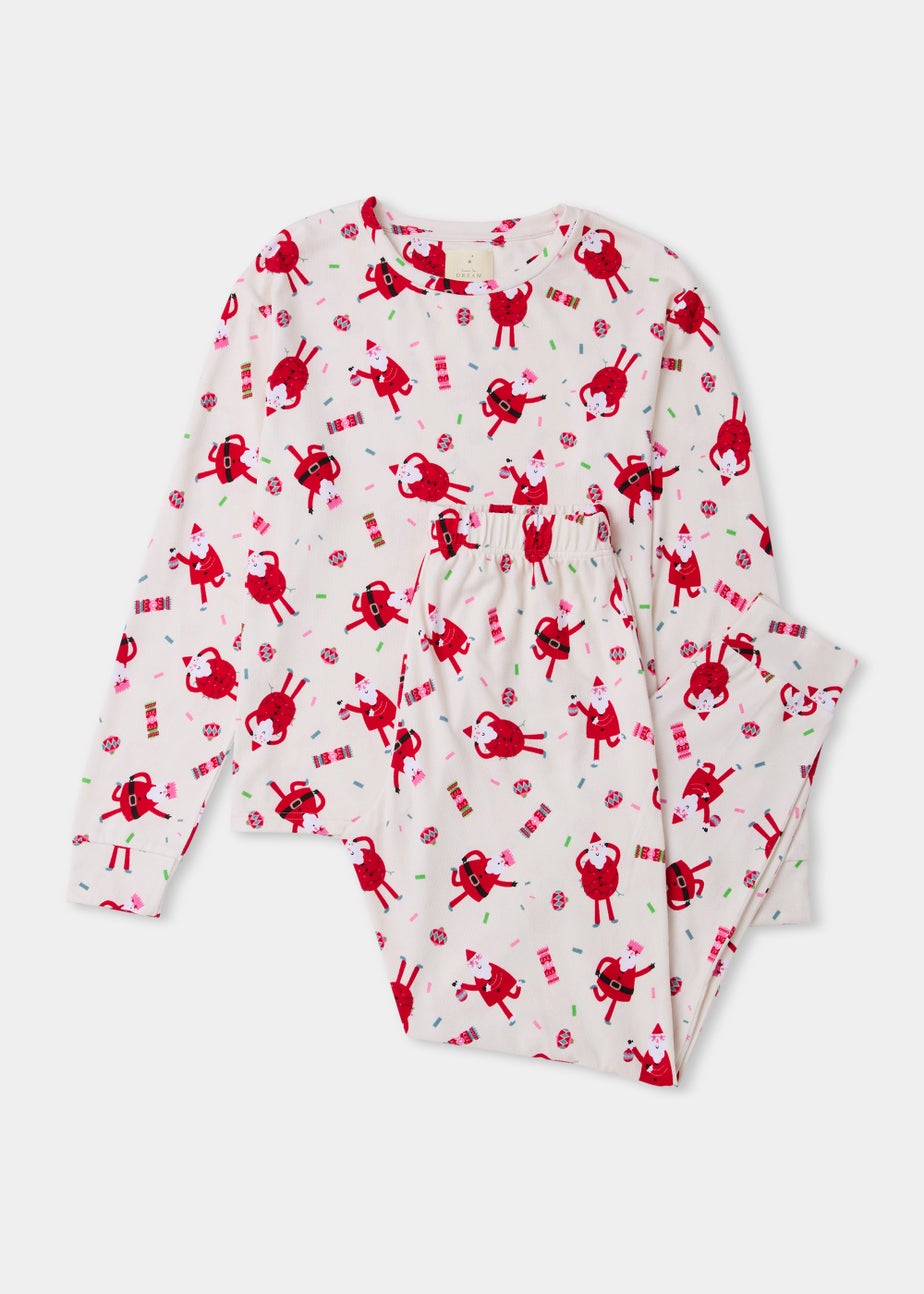 Red Dancing Santa Christmas Pyjama Set