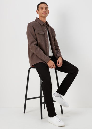 Brown Grindle Shacket