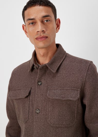 Brown Grindle Shacket