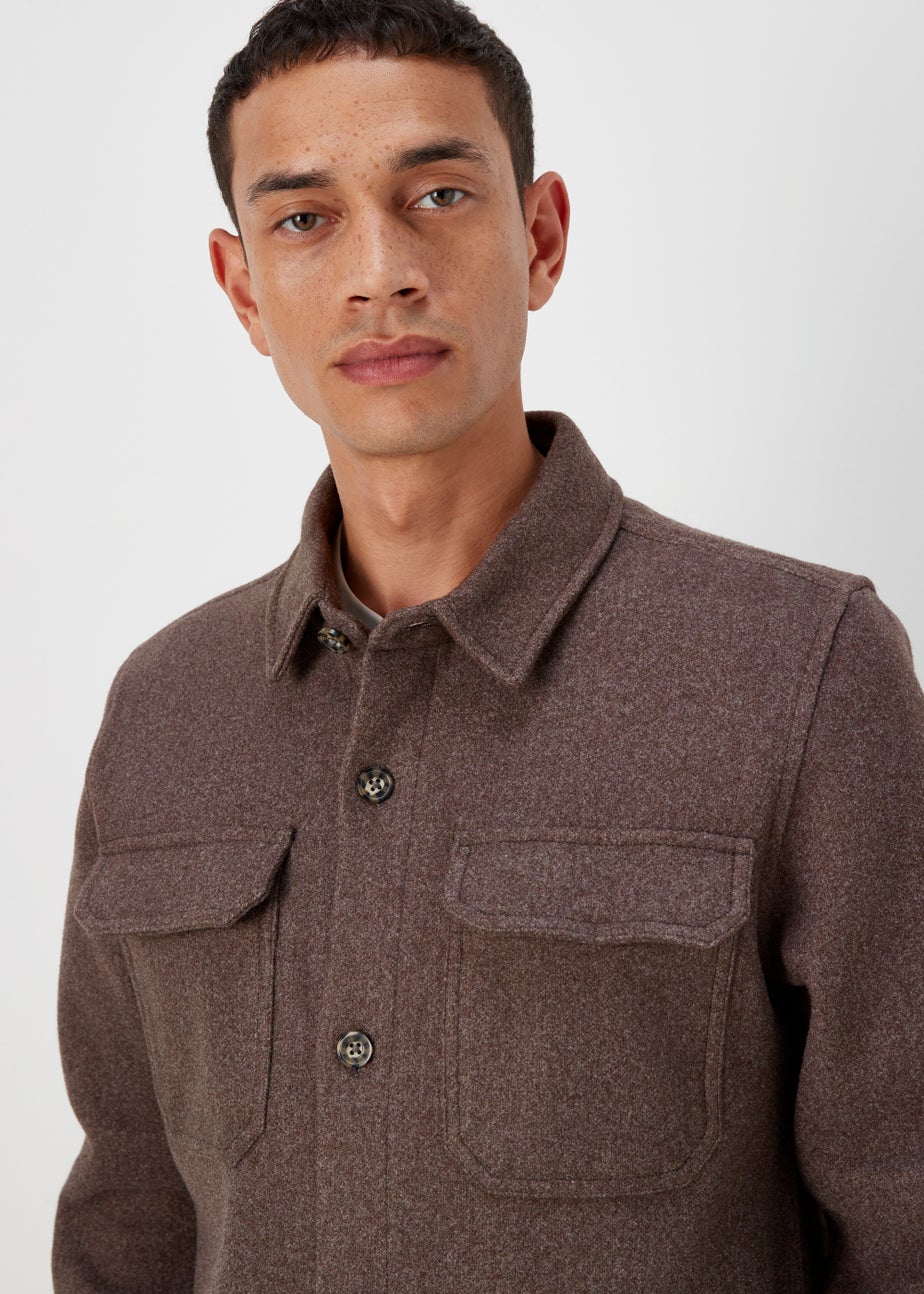 Brown Grindle Shacket