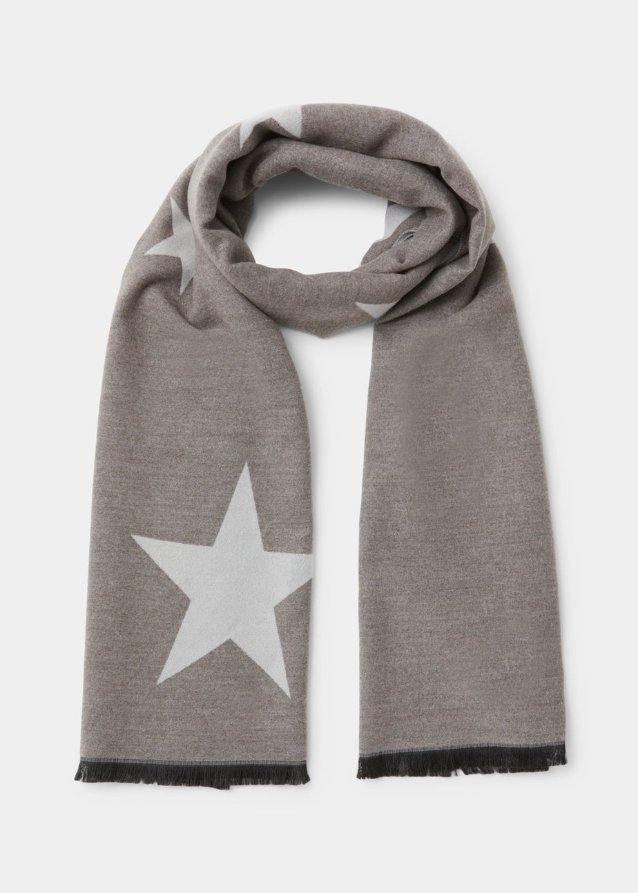 Monochrome Star Lightweight Scarf
