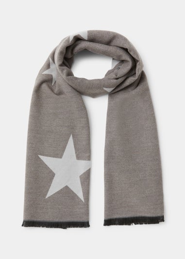 Monochrome Star Lightweight Scarf