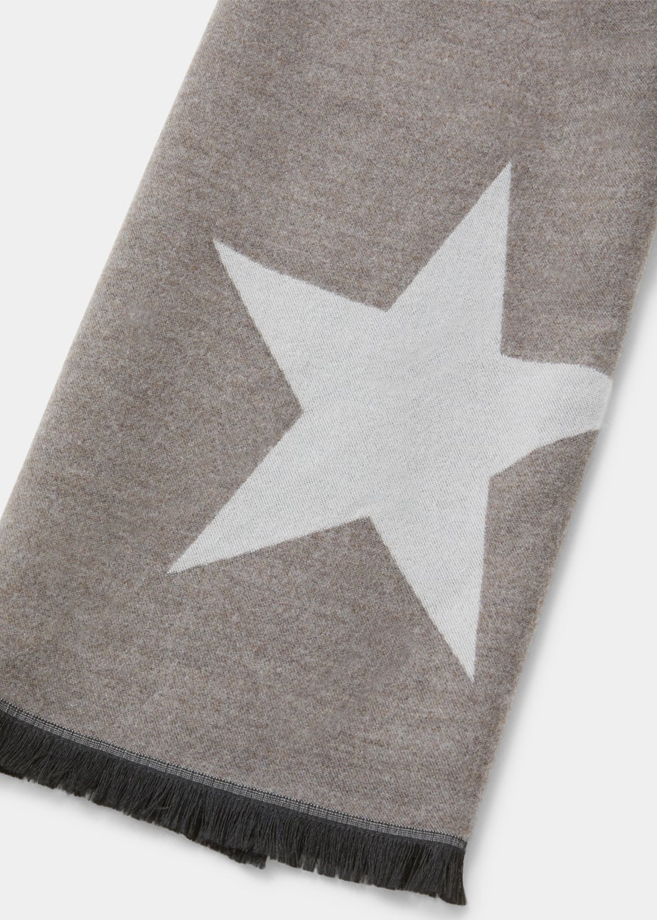 Monochrome Star Lightweight Scarf