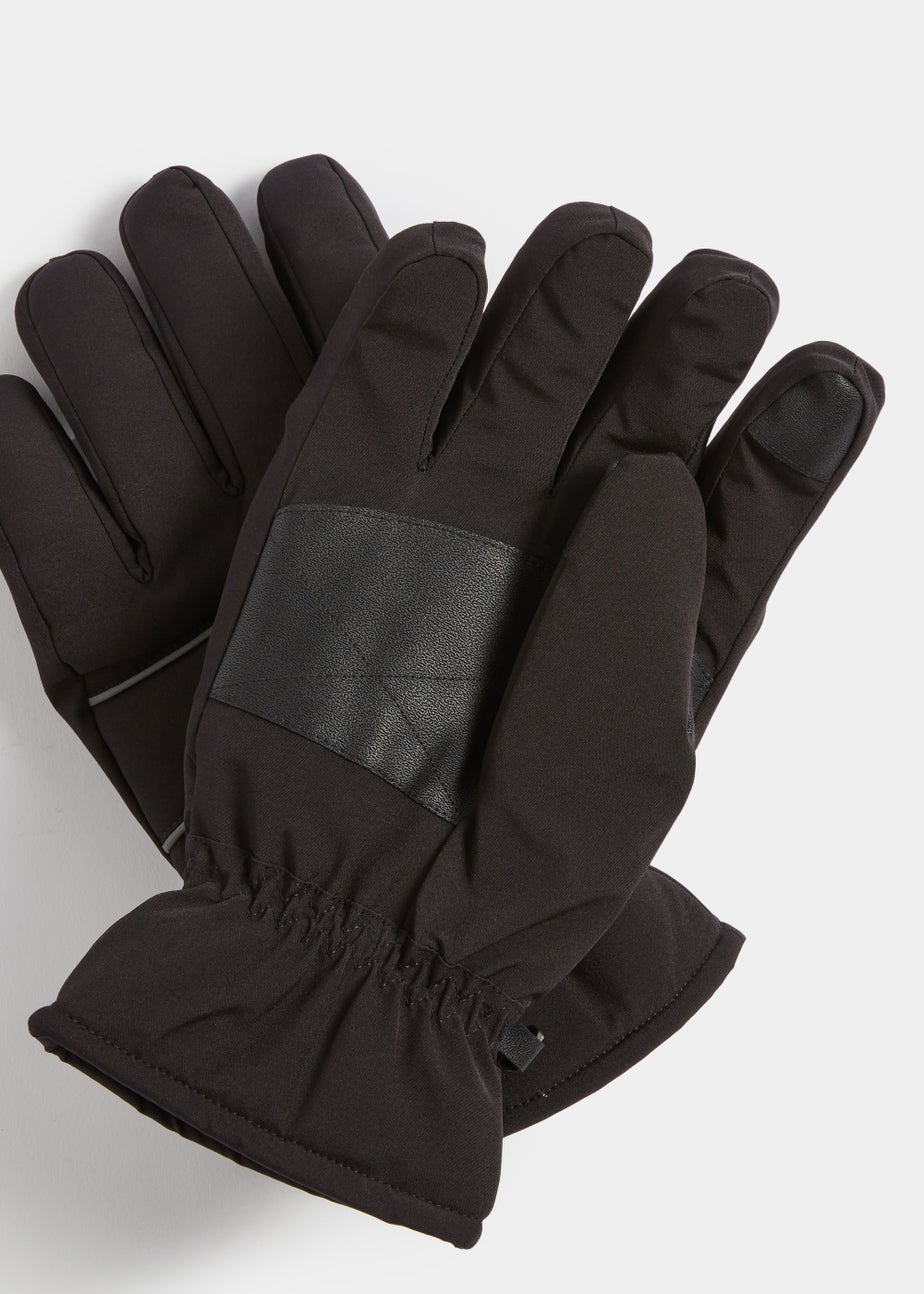 Black Stripe Ski Gloves