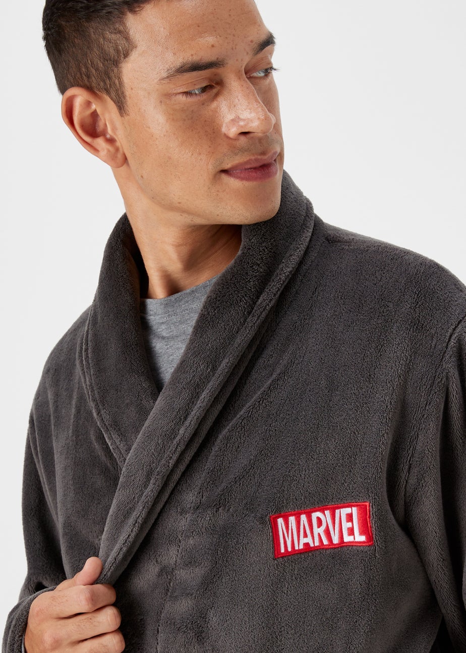 Grey Marvel Dressing Gown